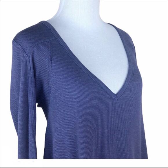 Free People Rock the Boat V neck Top in Purple - Picture 6 of 12